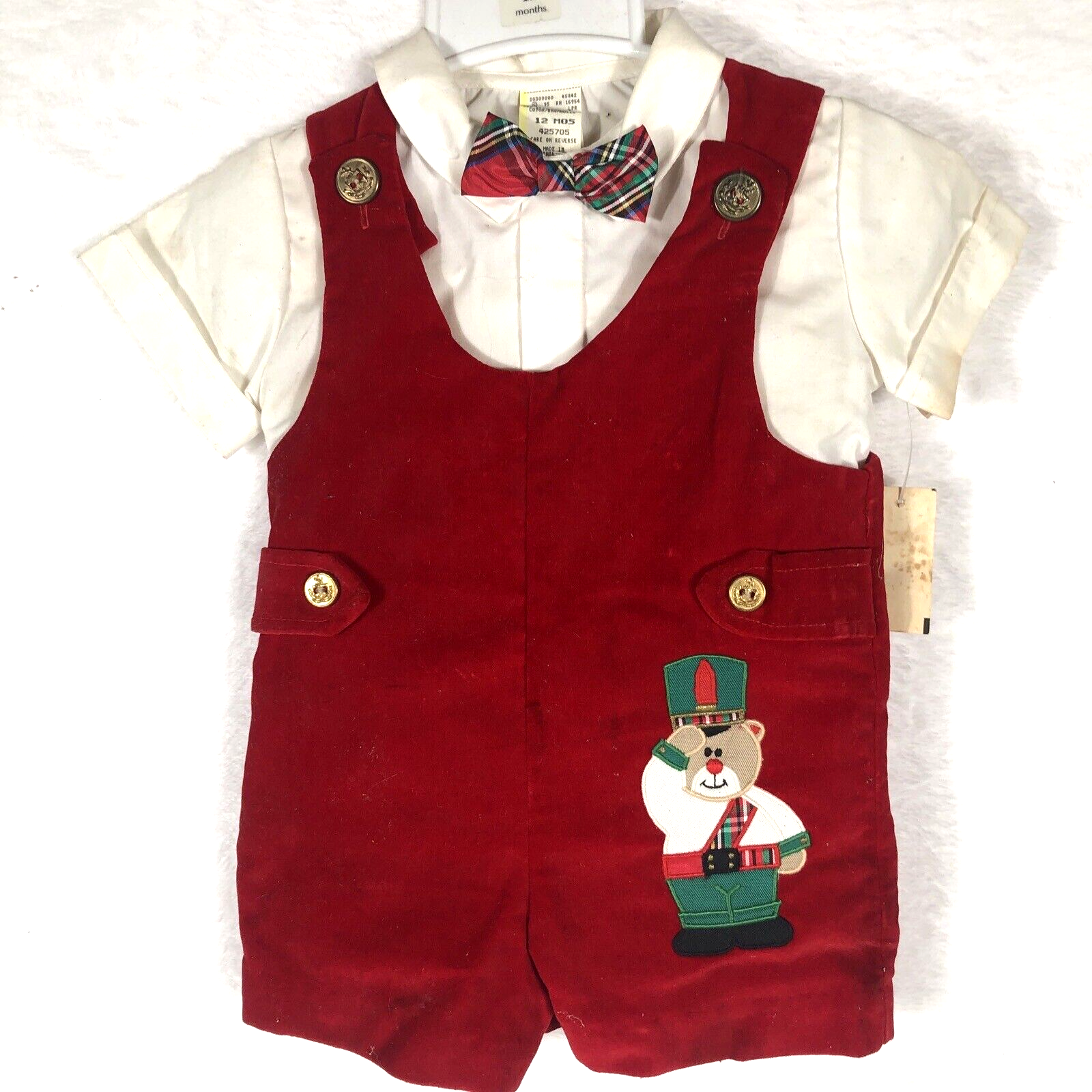12 Months Boys Christmas One Piece Set Outfit