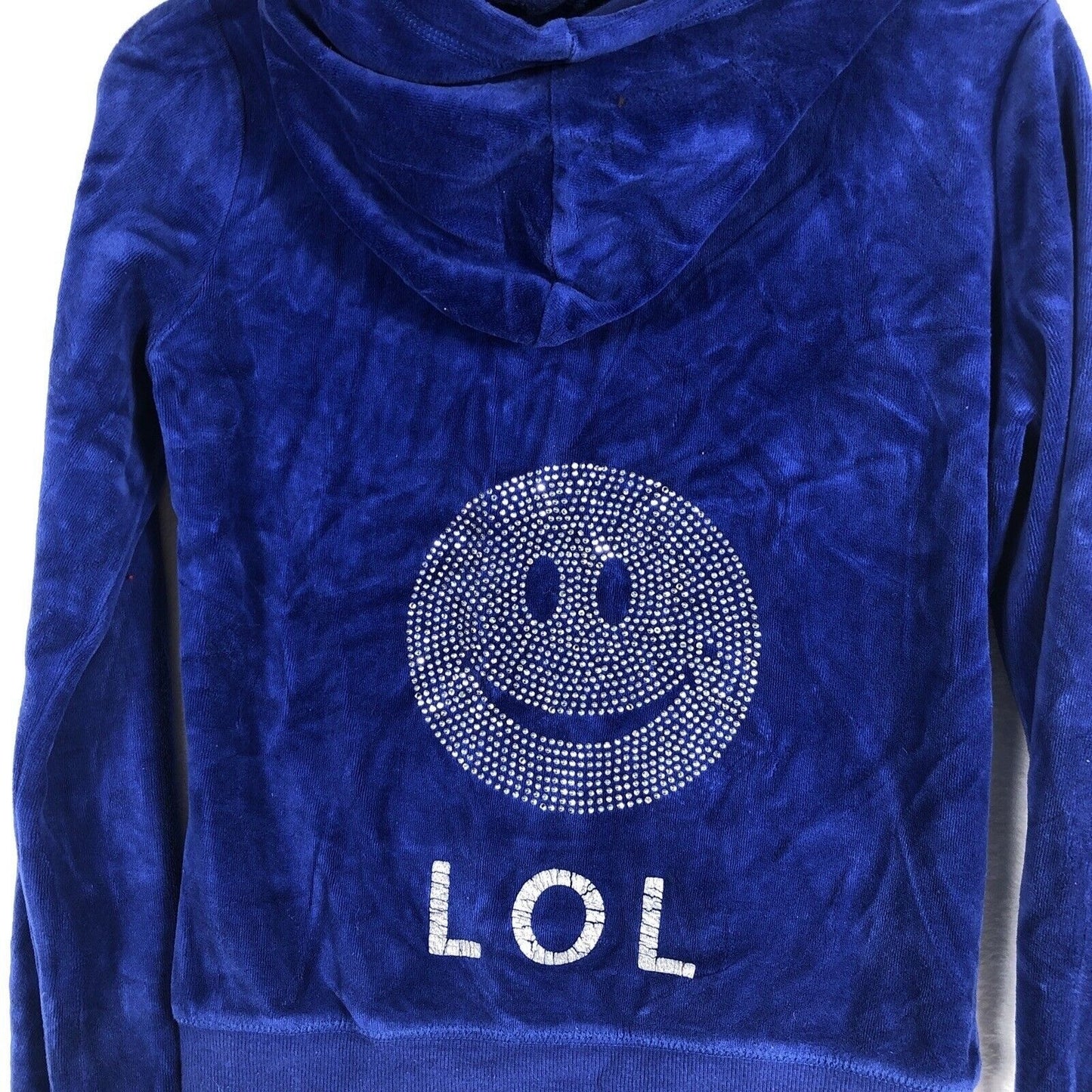 Pink Rose Girls Blue Hoodie LOL Velour Premium Quality Size Small