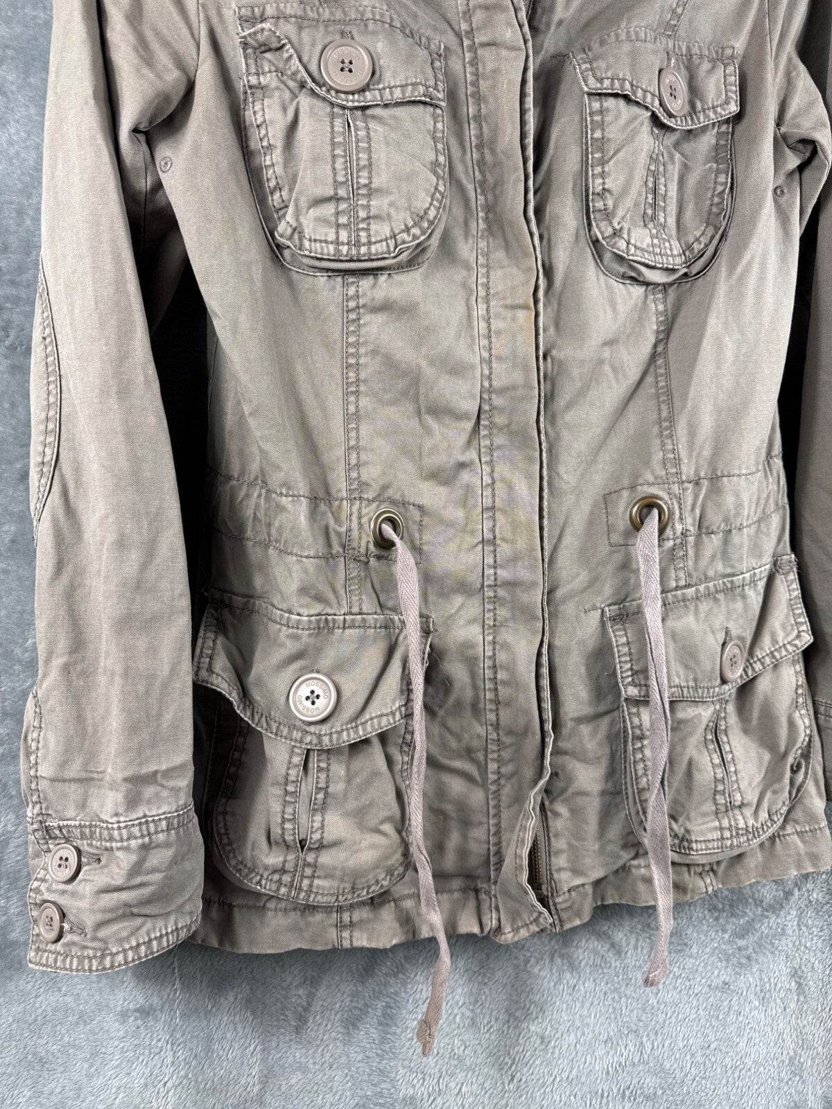 Mossimo Supply Co. Womens Jacket Army Green Utility Coat Size S