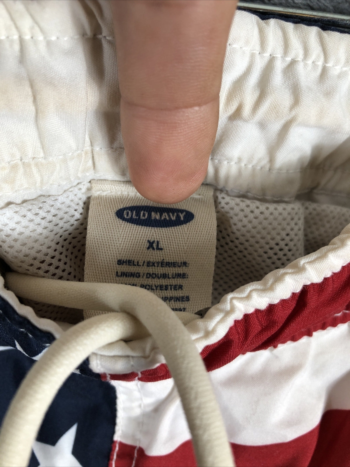 Old Navy Men's Swim Trunks American Flag Shorts Size  X-LARGE