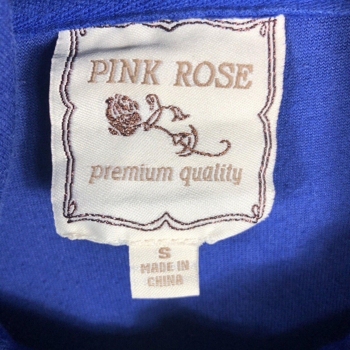Pink Rose Girls Blue Hoodie LOL Velour Premium Quality Size Small