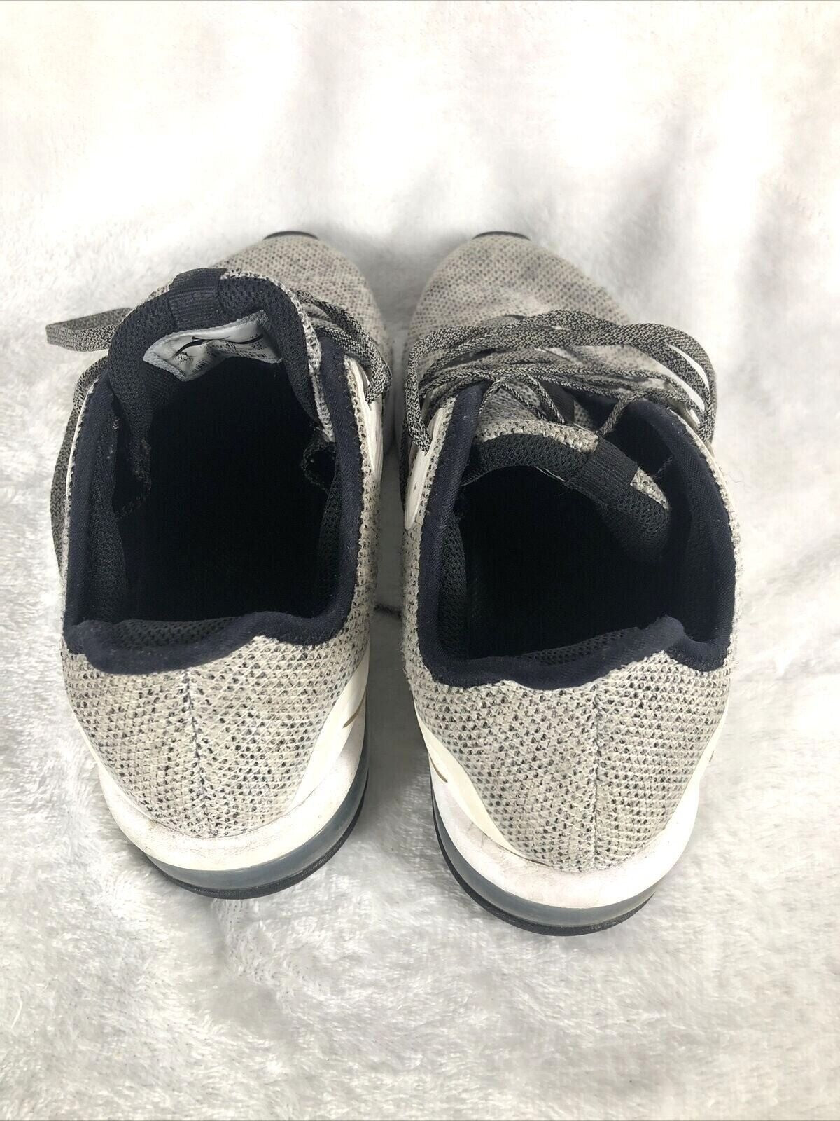 Nike Air Max Mens Sneakers Size 10 Gray Mesh & Leather Shoes