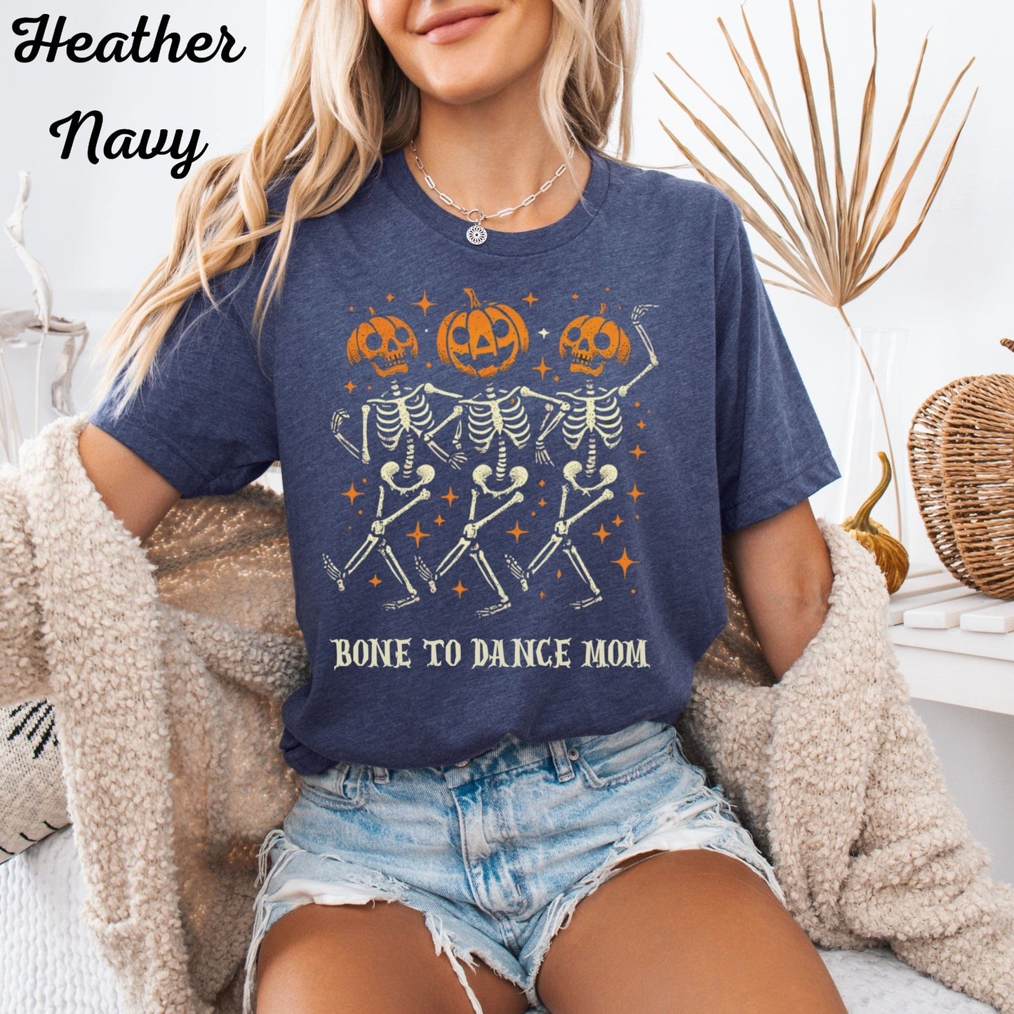 Mom Shirt Halloween Skeleton T Shirt Spooky Season Pumpkin Shirt Fall Top
