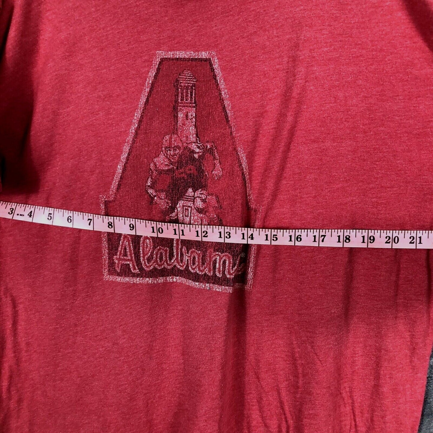 Woman's T Shirt Red Alabama Unisex Top Crimson Tide Mens Shirt Size XX Large