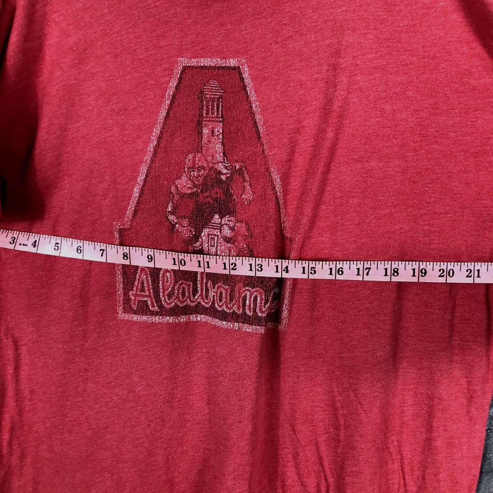 Woman's T Shirt Red Alabama Unisex Top Crimson Tide Mens Shirt Size XX Large