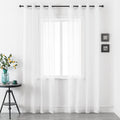 White Sheer Window Curtain Panels 84