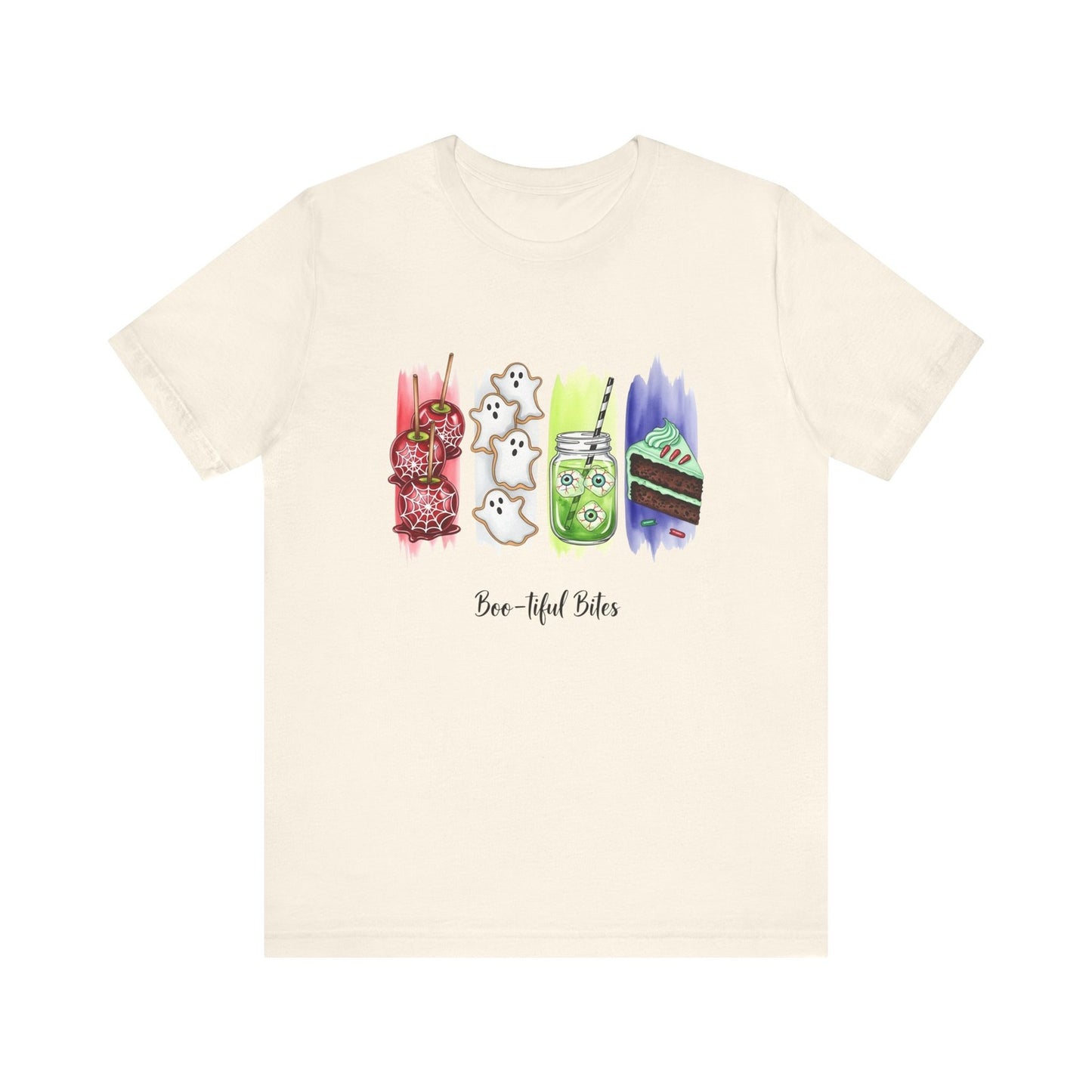 Womans T Shirt Boo-tiful Bites Halloween Shirt Cute Spooky Snack Fall Food Top
