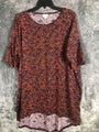 LuLaRoe Blouse Womens Shirt Short Sleeves Top Size Adult XL