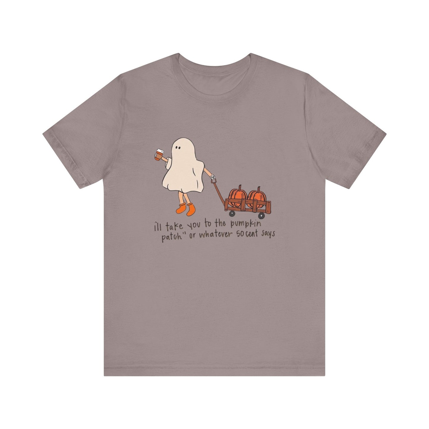 Womans Halloween Shirt I'll Take You 2 The Pumpkin Patch Wherever 50 Cent Says