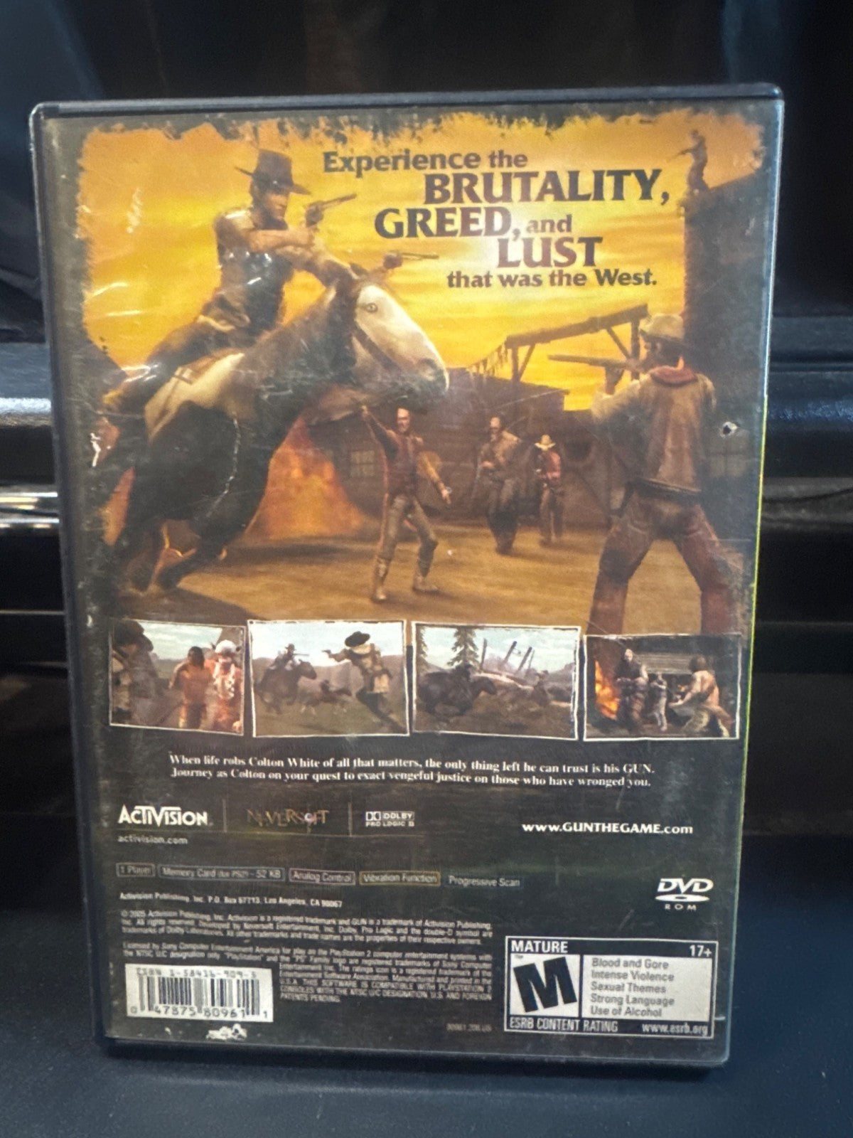 GUN PlayStation 2 Game Complete With Case & Manual