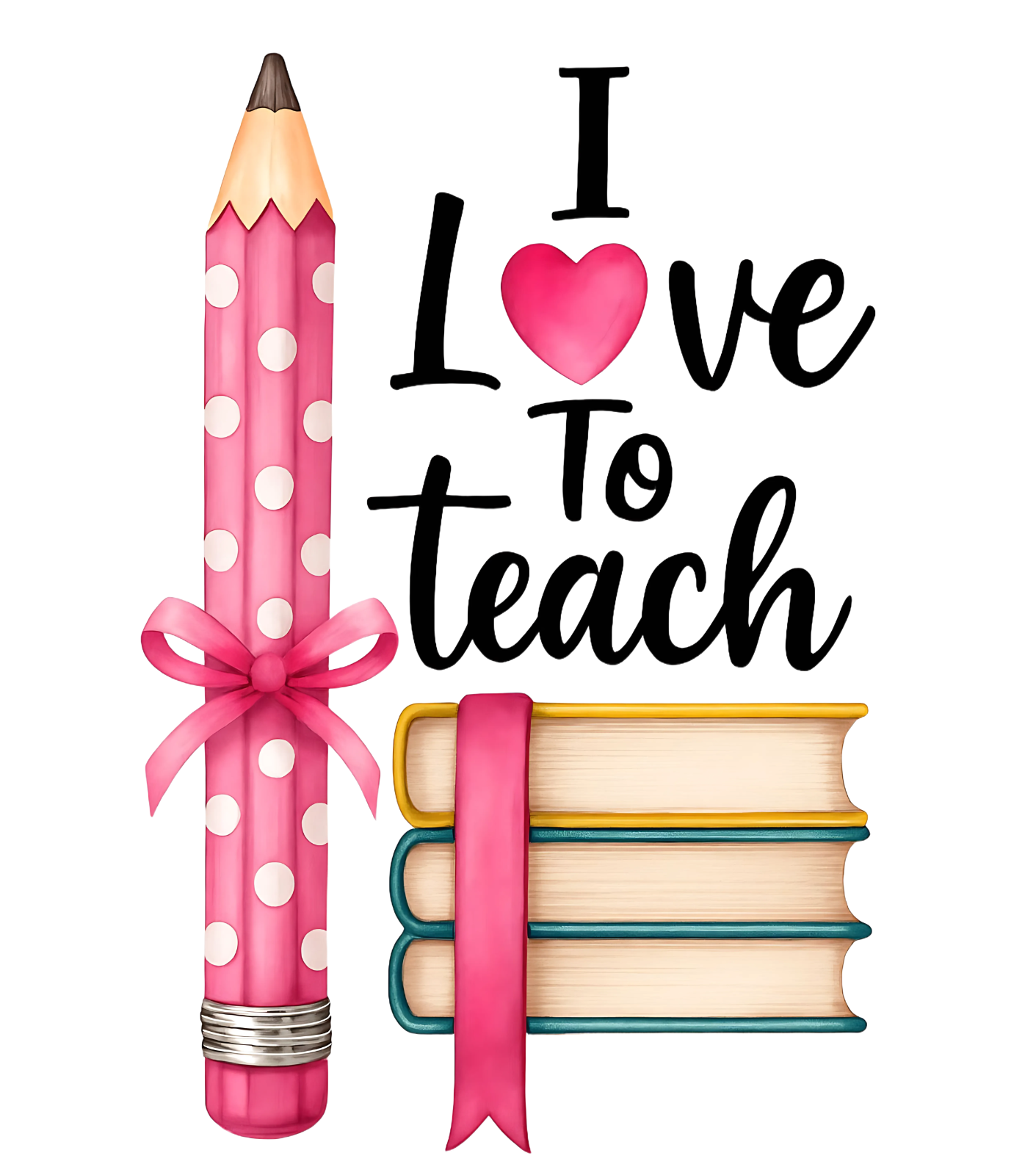 Womans Teaching T Shirt I Love to Teach Teacher Shirt Gift Back to School Wear
