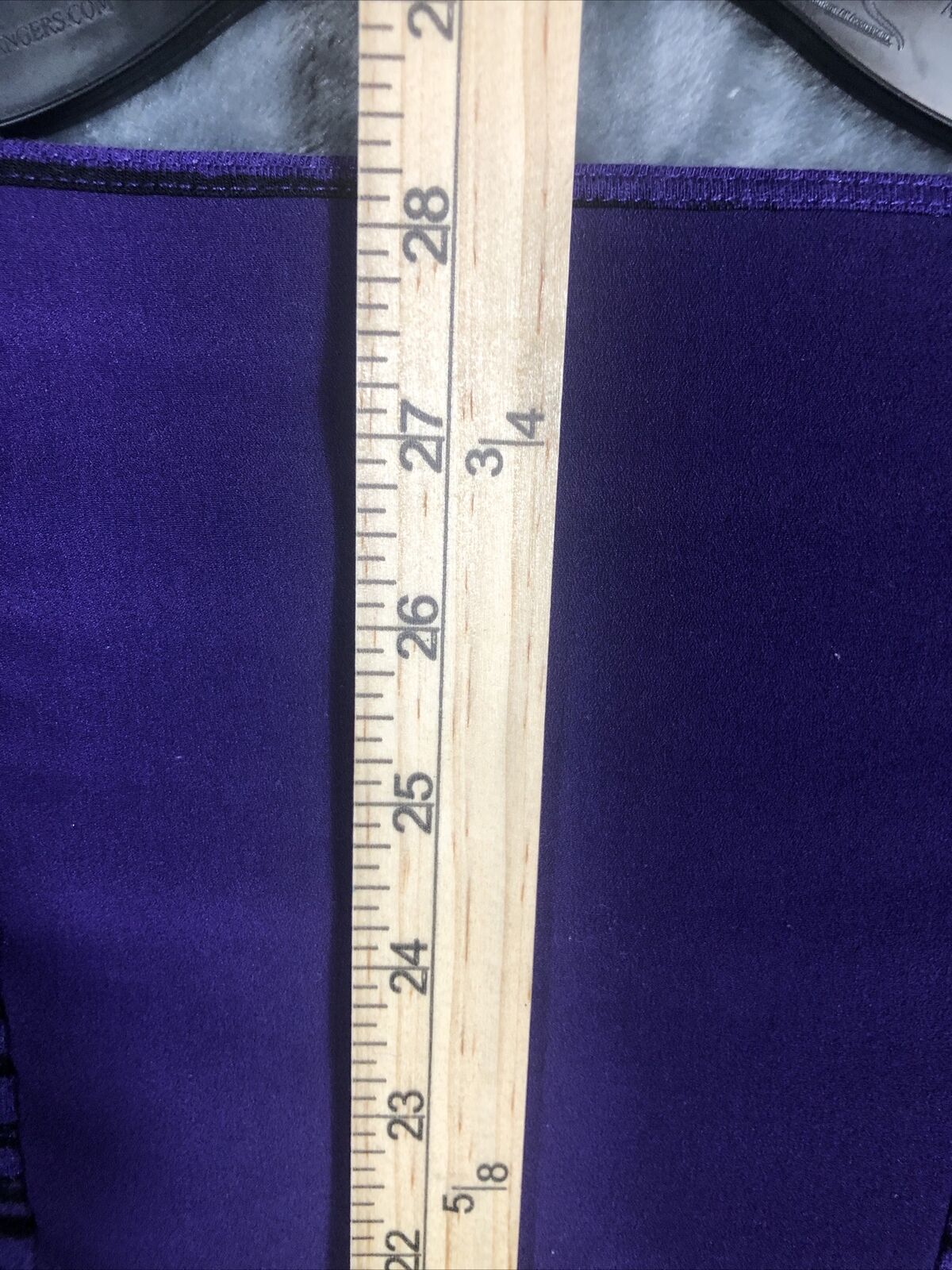 APT 9 Shirt Women’s Long Sleeved Purple/Black Striped Tops Adult Size Medium