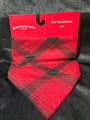Wondershop Red & Black Plaid Pet Bandana For Pets Only Recycled Polyester Made I