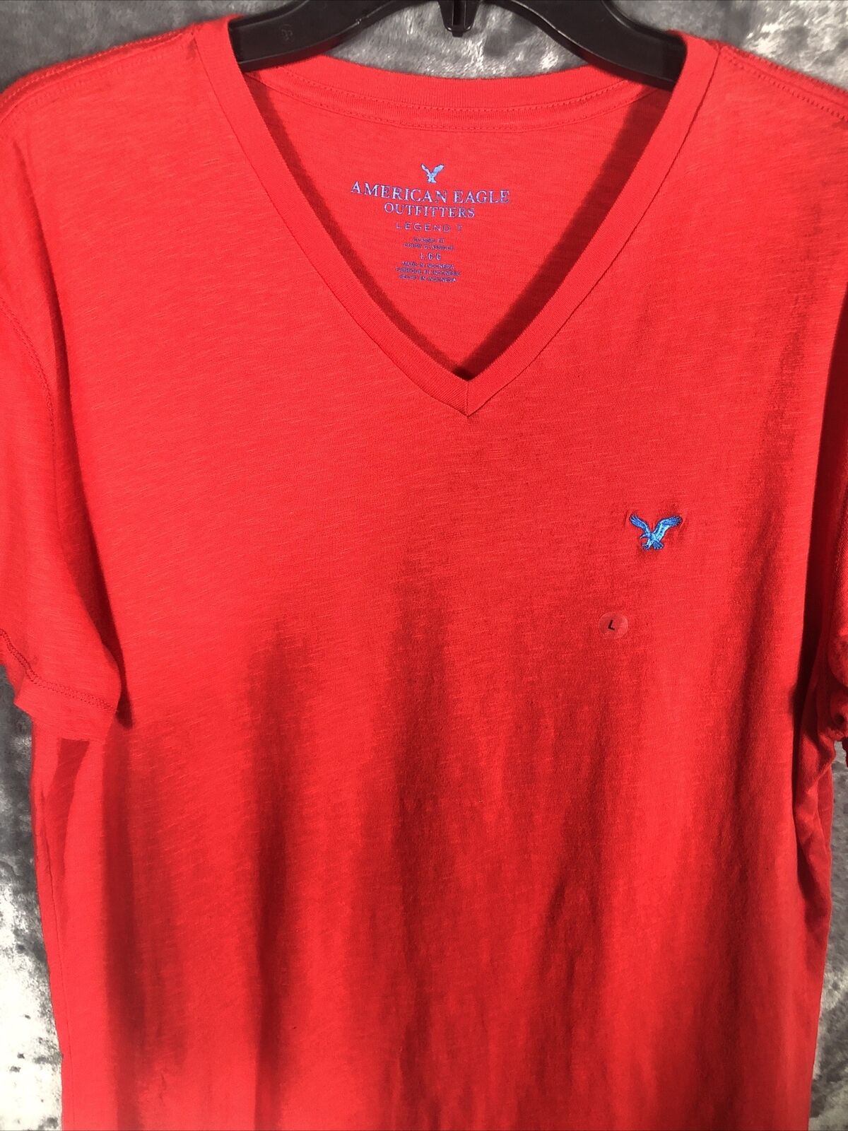 American Eagle Legends Men’s Red T-Shirt Short Sleeve Shirt  Adult Size Large