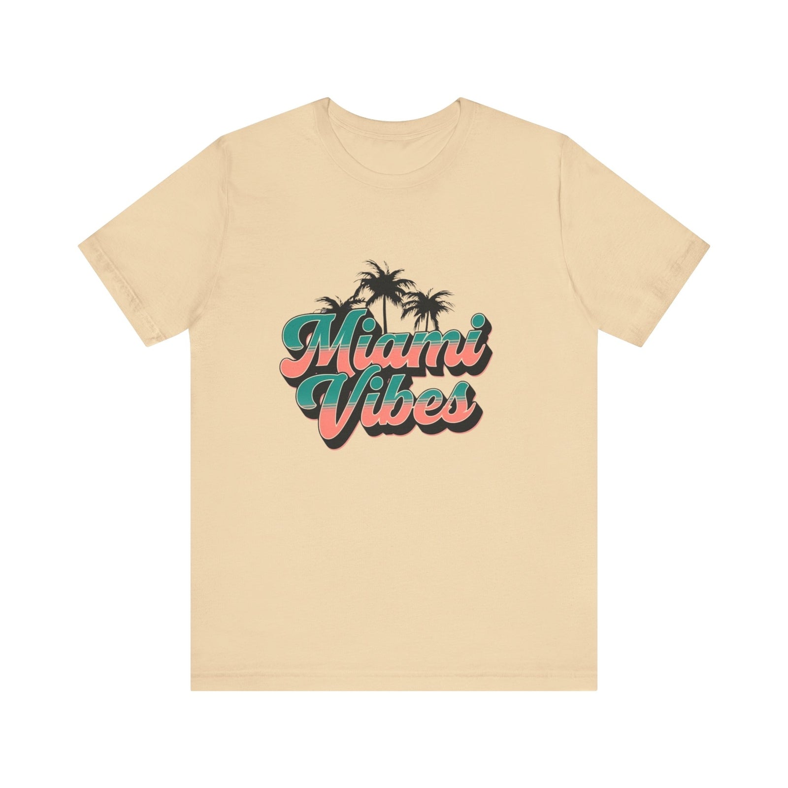Womans T Shirt Miami Vibes Summer Fun Beach Tropical Getaways Vacation Apparel