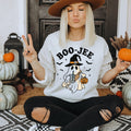 Boo Jee Womens Sweatshirt  Cute Halloween Pullover, Cozy Fall Graphic Top