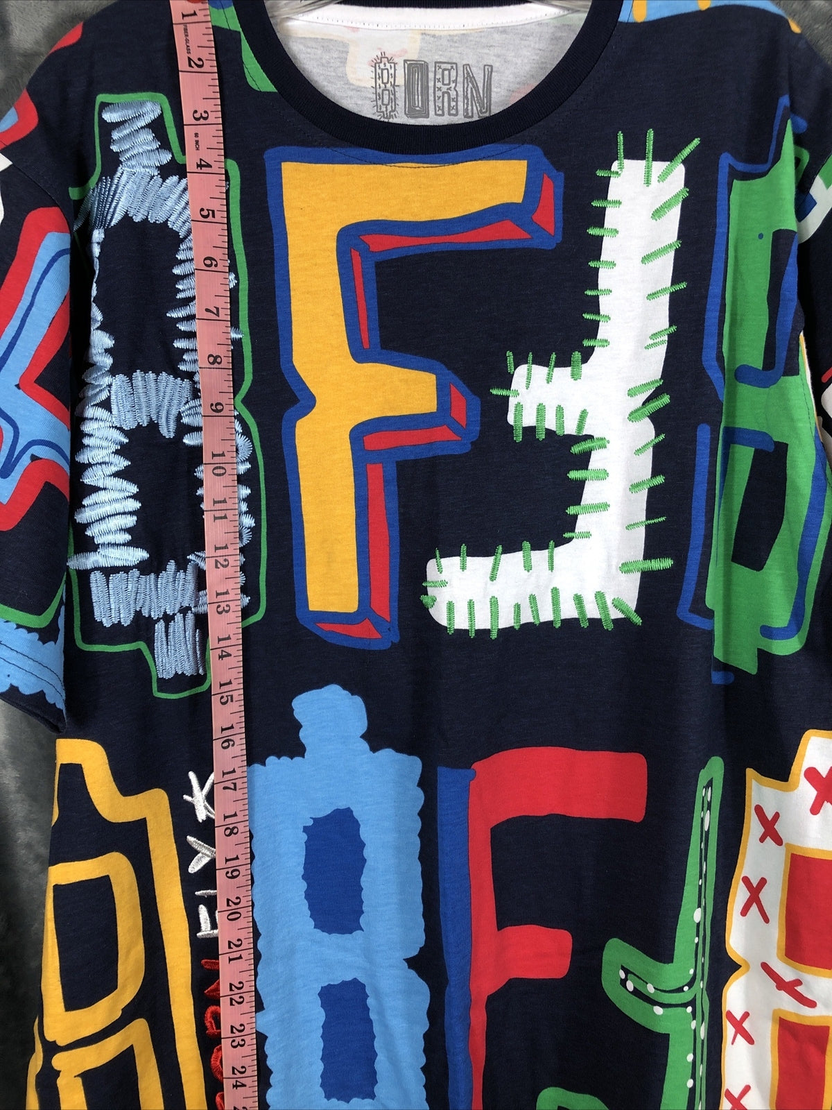 Born Fly Shirt Mens Size X-Large Tee Stitch Details
