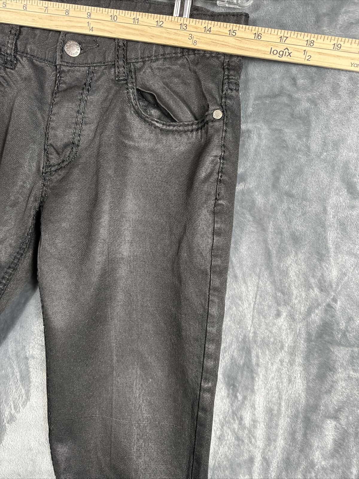 LR Scoop Modern Fit Men's Shorts Black Size 34 Flat Front 100% Cotton