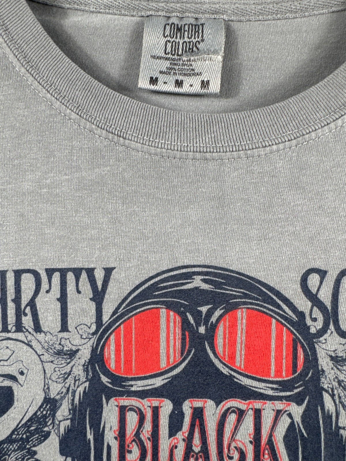 Biker T Shirt Dirty South Black Bike Week 2018 Myrtle Beach Shirt Gray T-Shirt M
