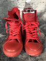 Levis Red High-Top Sneakers With Laces & Zippers Size 9