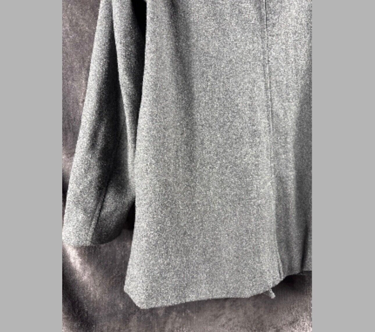 Old Navy Womens Coat Gray Wool Blend Double Breasted Peacoat Size S