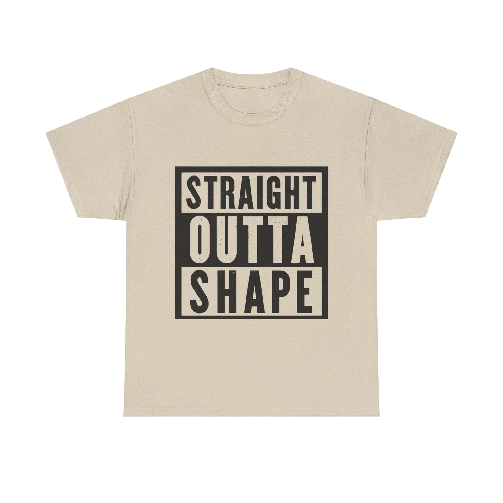 Womans Straight Outta Shape Shirt Funny Gym T Shirt Fitness Lovers Workout Gift