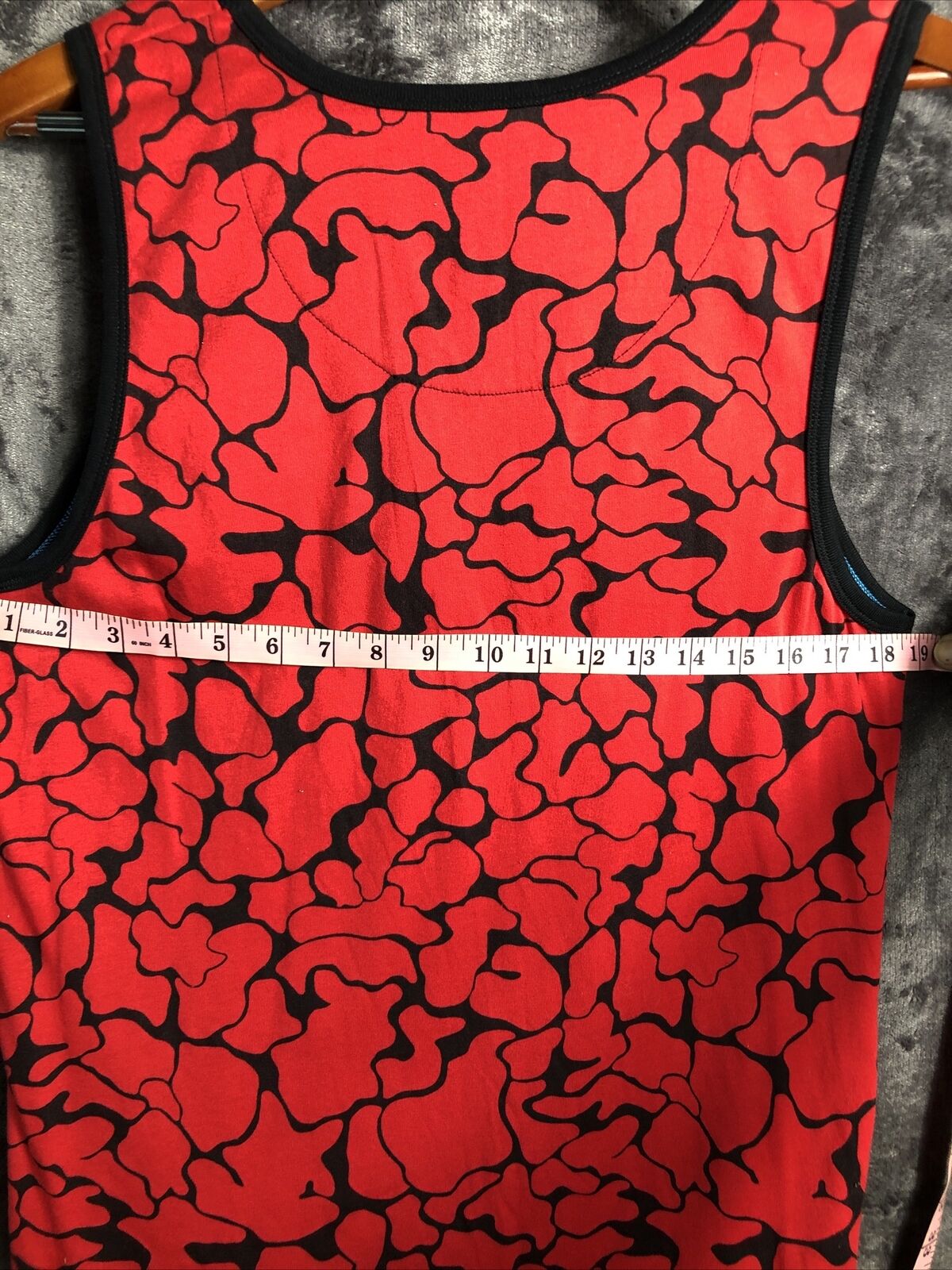 Foot Action Tank Top Red & Black Pocket Mens Size Large