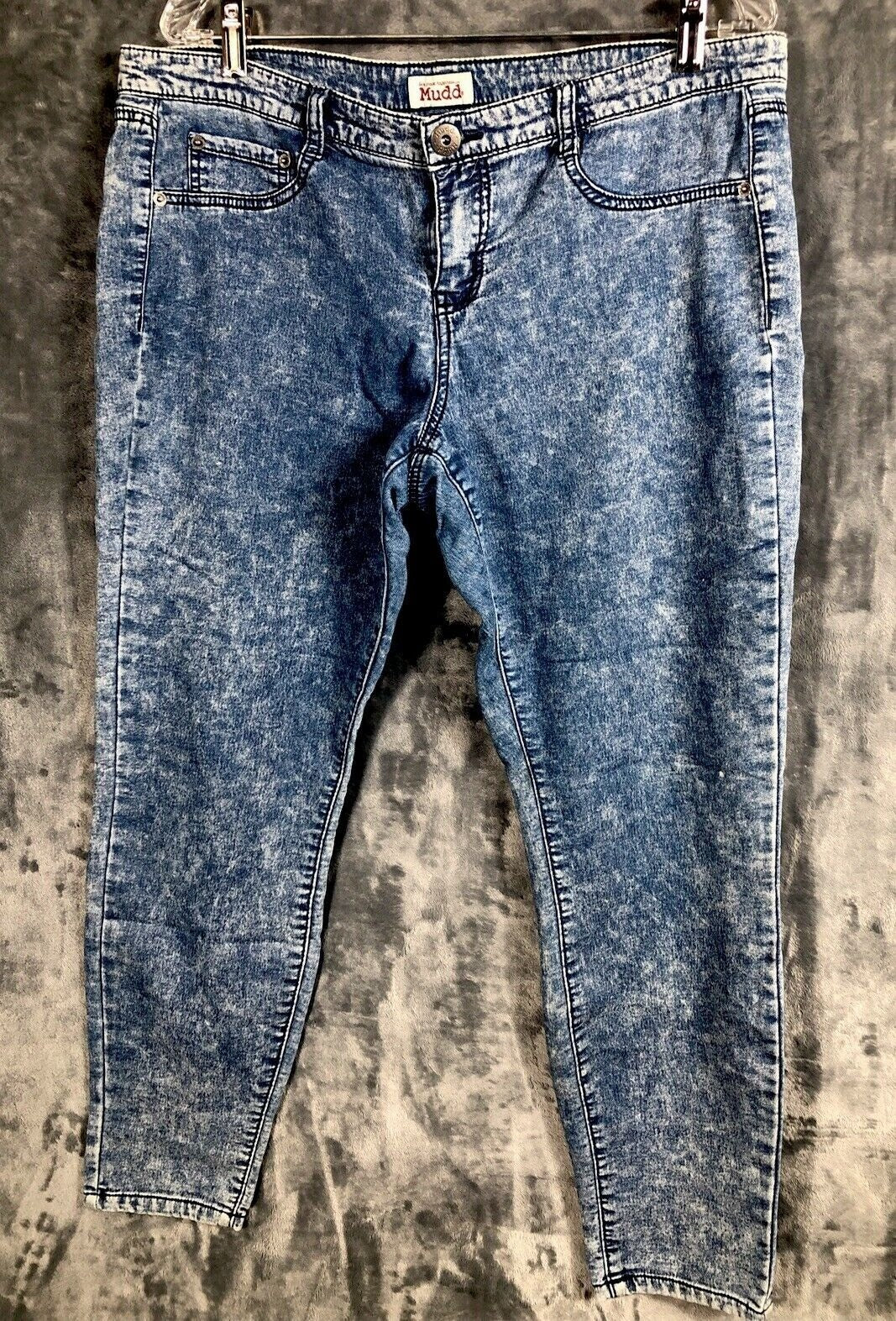 Vintage Mudd Womans Jeans Acid Wash Denim Pants Size 14