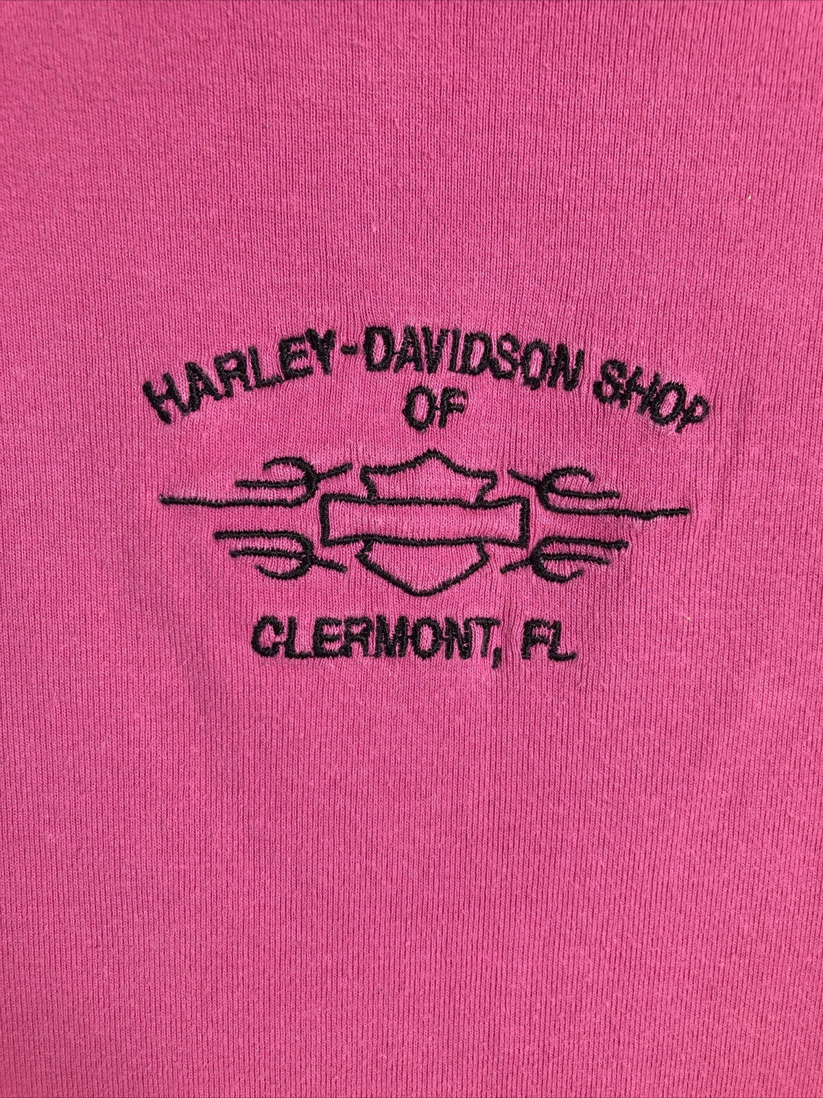 Harley Davidson Woman's T Shirt Pink  Tee Shirt X-Large Embroidered