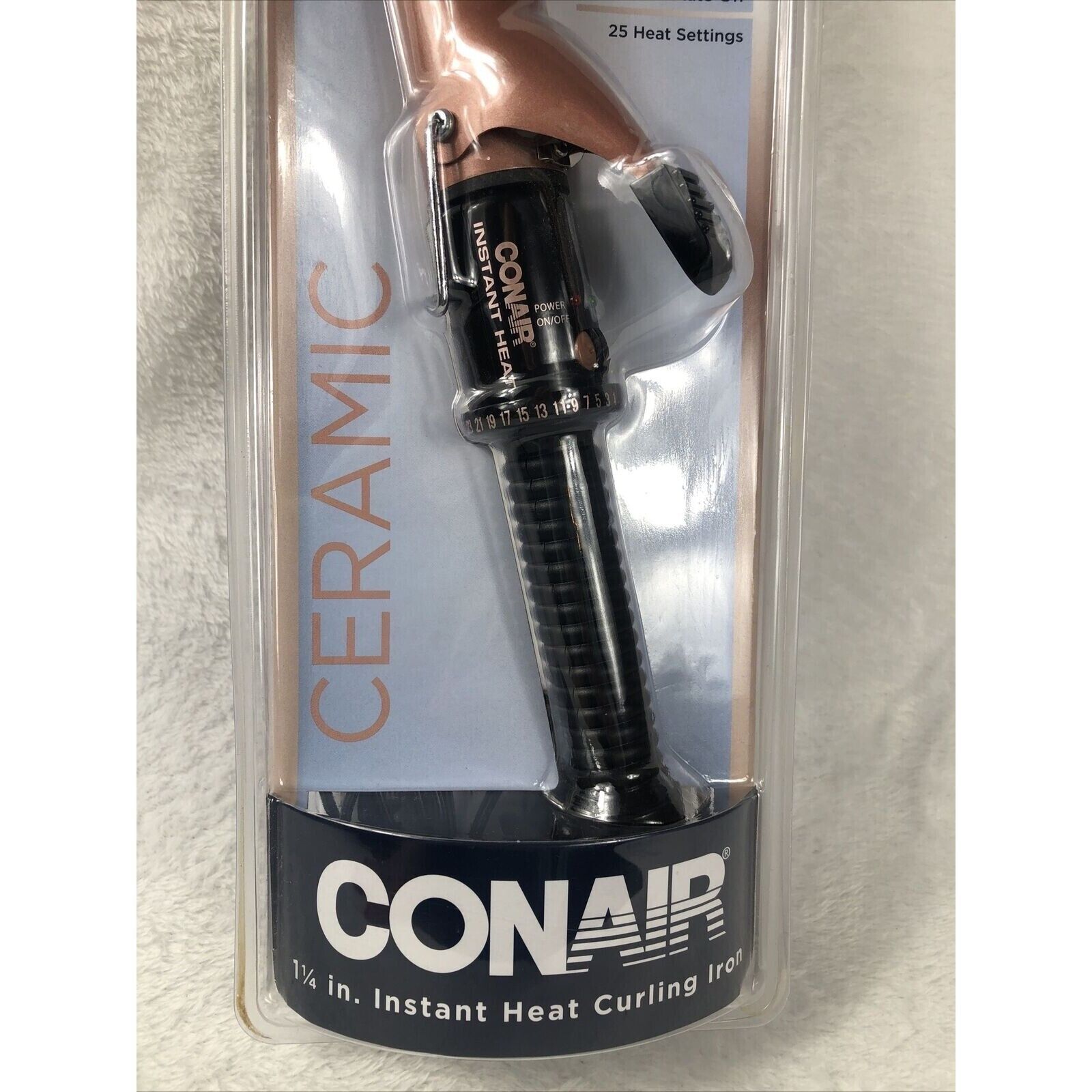Conair Ceramic Instant Heat 1-1/4 In. Curling Iron~Soft Curls~25 Heat Settings