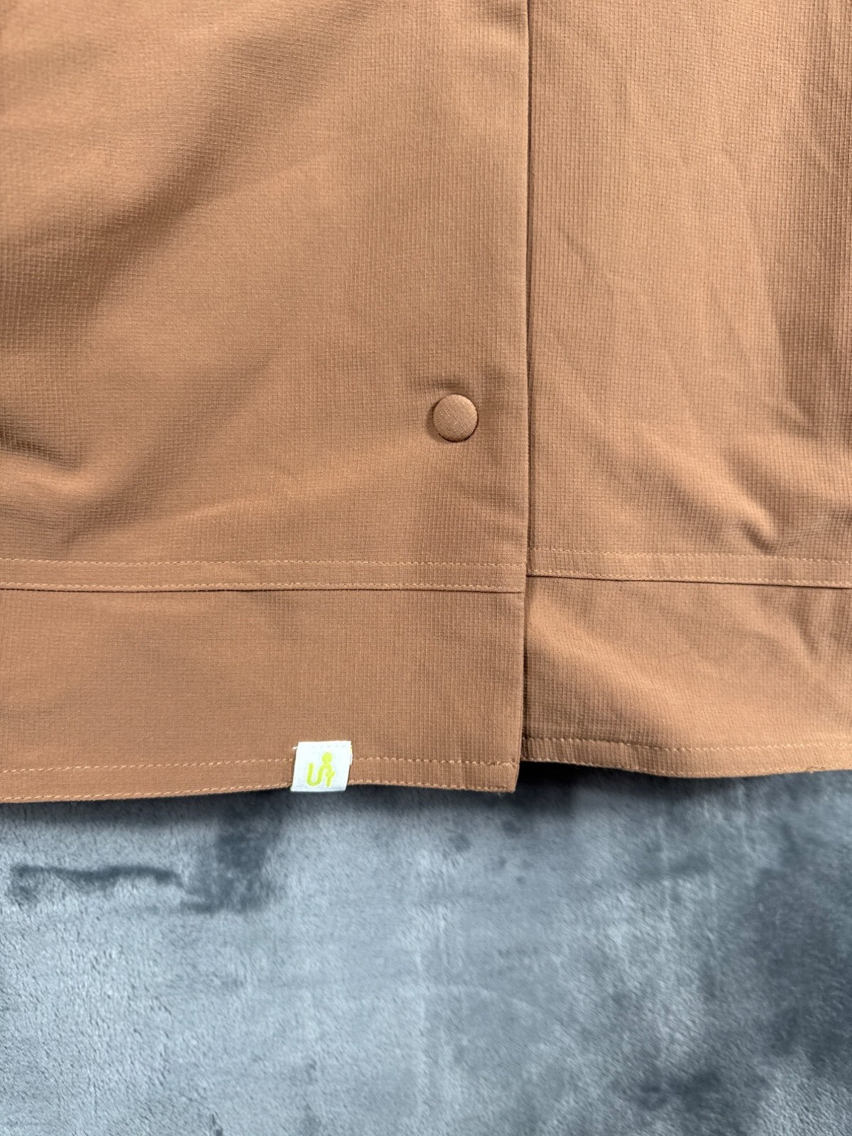 Lato Mens Brown Jacket Rpet/Spandex With Snap Closures & Elastic Cuffs