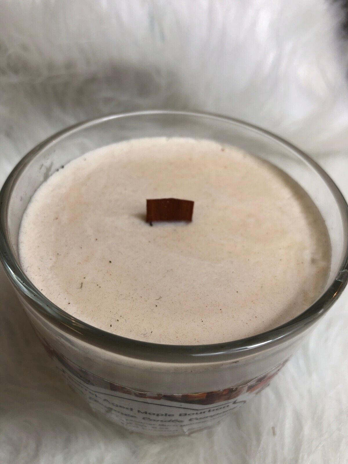 Barrel-Aged Maple Bourbon Candle 8 Oz By Sheer Elegance Candle Co. Hand Poured A