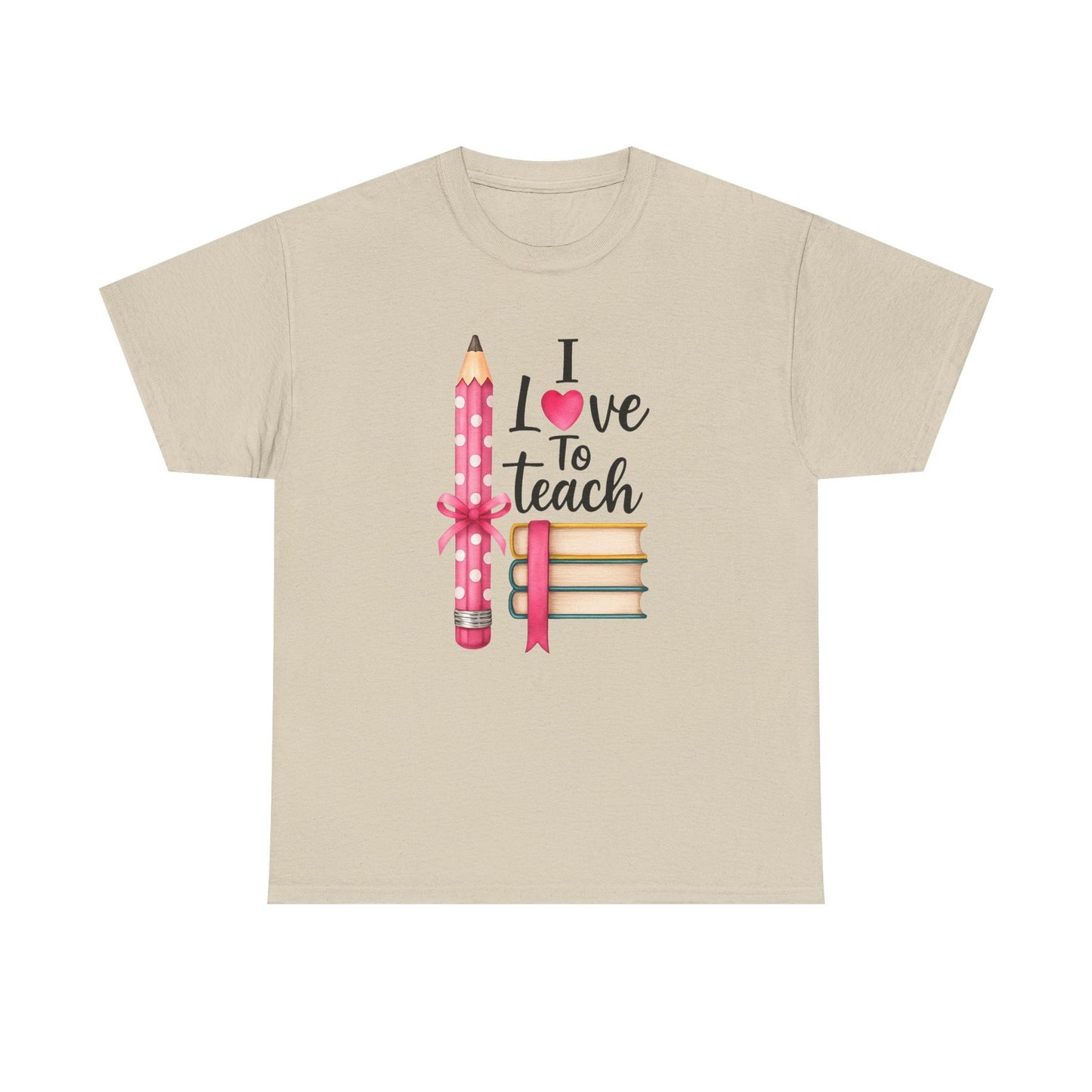 Womans Teaching T Shirt I Love to Teach Teacher Shirt Gift Back to School Wear