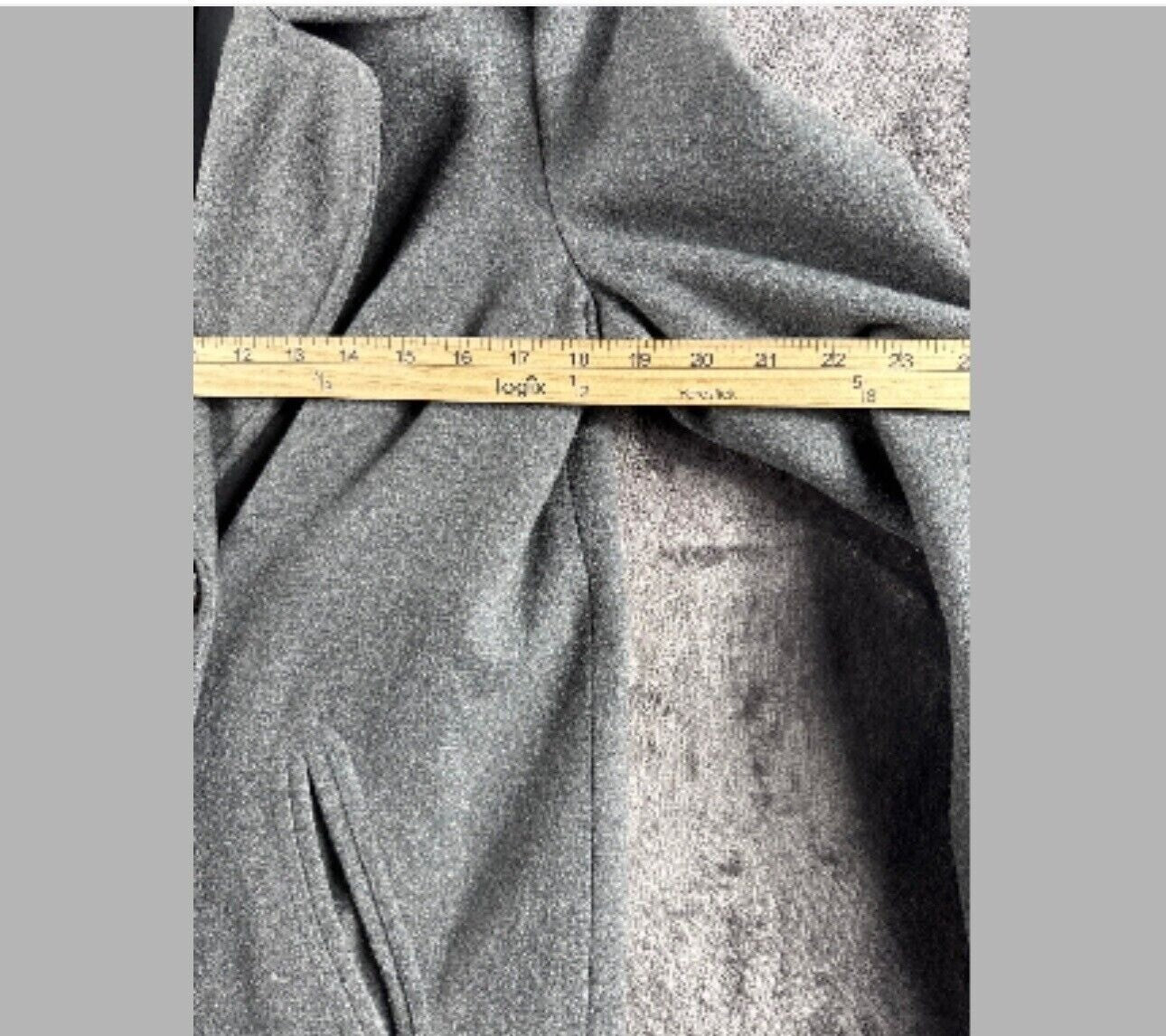 Old Navy Womens Coat Gray Wool Blend Double Breasted Peacoat Size S