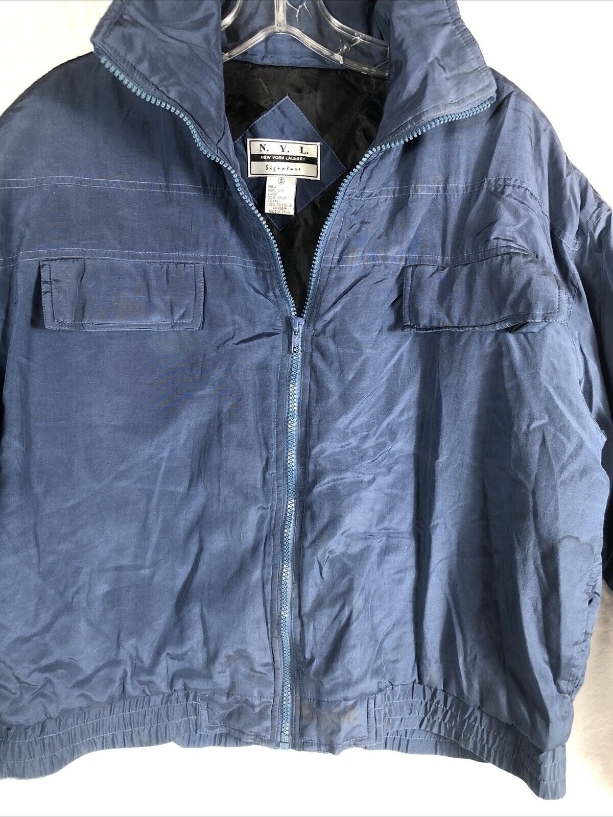 New York Laundry Signature Woman's Jacket Coat Size Small Blue