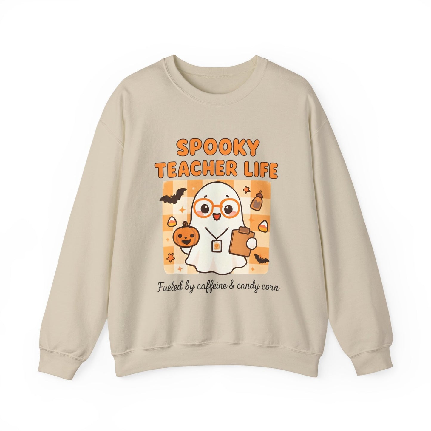 Womans Spooky Teacher Sweatshirt Halloween Teacher Shirt Ghost Cute Teacher Gift