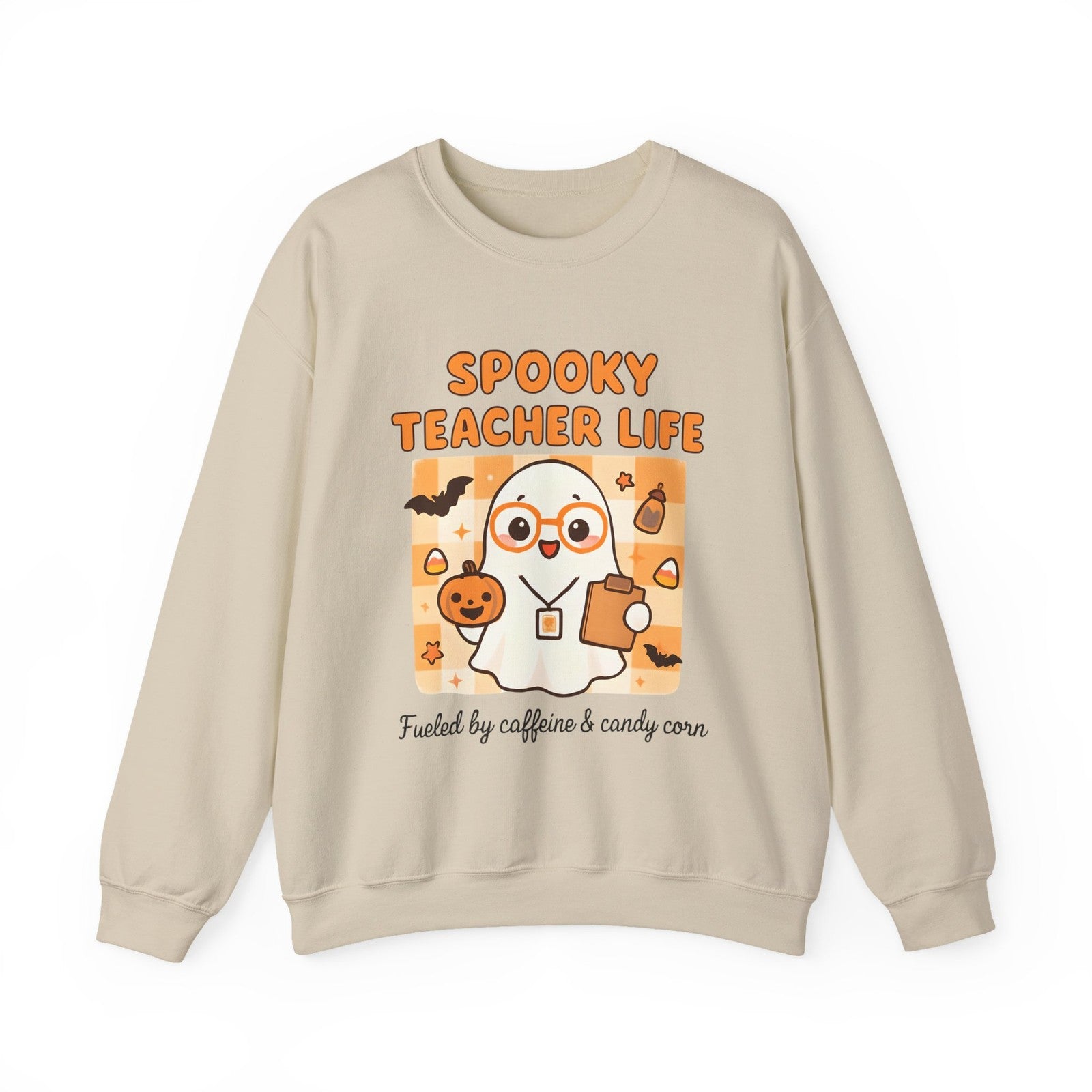Womans Spooky Teacher Sweatshirt Halloween Teacher Shirt Ghost Cute Teacher Gift