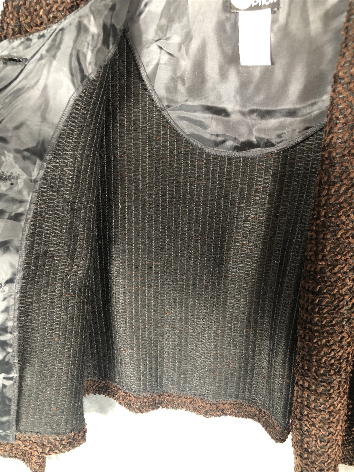 First Options Women’s Jacket Brown Button Up Adult Size Medium