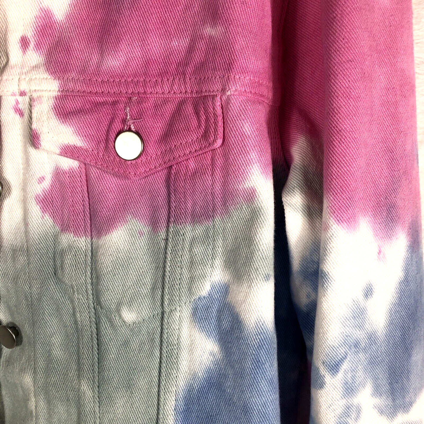Andree Woman's Denim Tie-Dyed Jacket By Unit Size Small