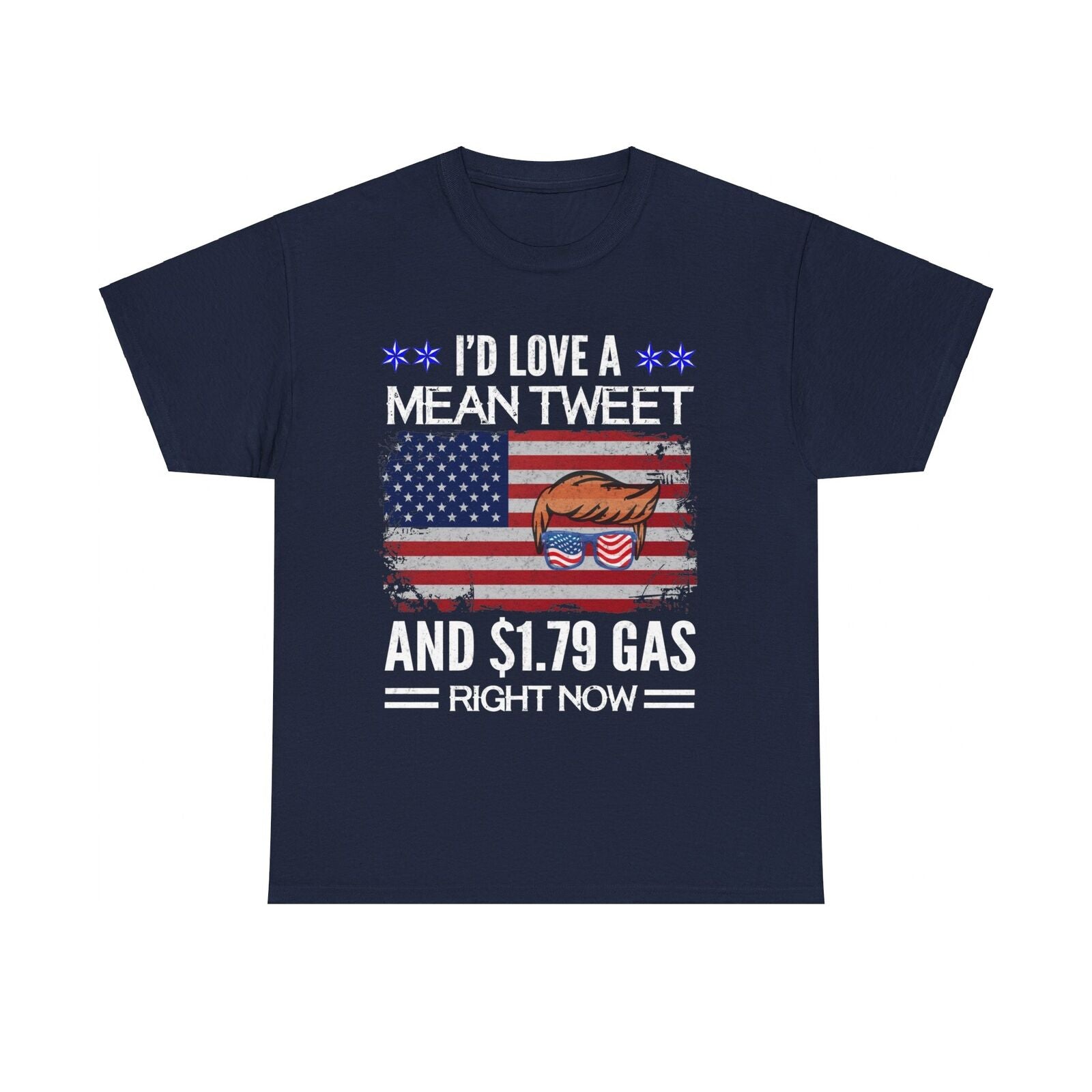 Trump 2024 T Shirt Woman's I'd Love A Mean Tweet Right Now Men's Trump Shirt