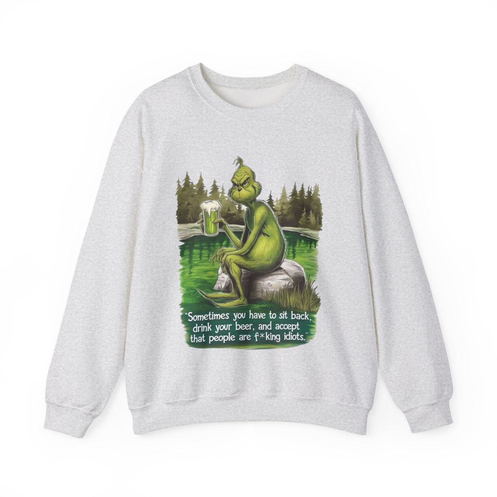 Womans Funny Sweatshirt Sassy Beer Lover's Sit Back & Sip Gift Humorous Top