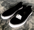 A New Day Shoes Womens 8 Millie Twin Sneakers Slip On 17730 Black Canvas Casual