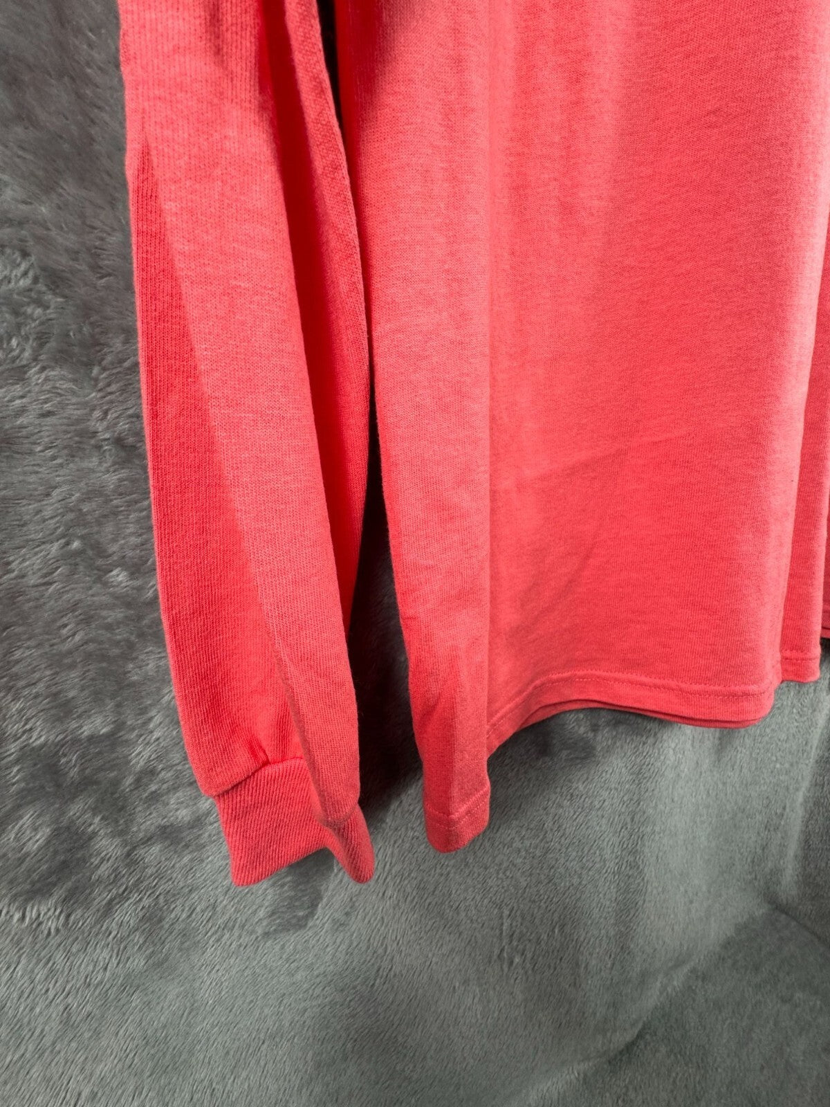 Simply Southern Womens Shirt Faithful Girl Long Sleeve T-Shirt Coral Medium