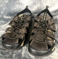 Ozark Trail Mens Sandals Brown Leather Outdoor Slide On Adult Shoes Size 10