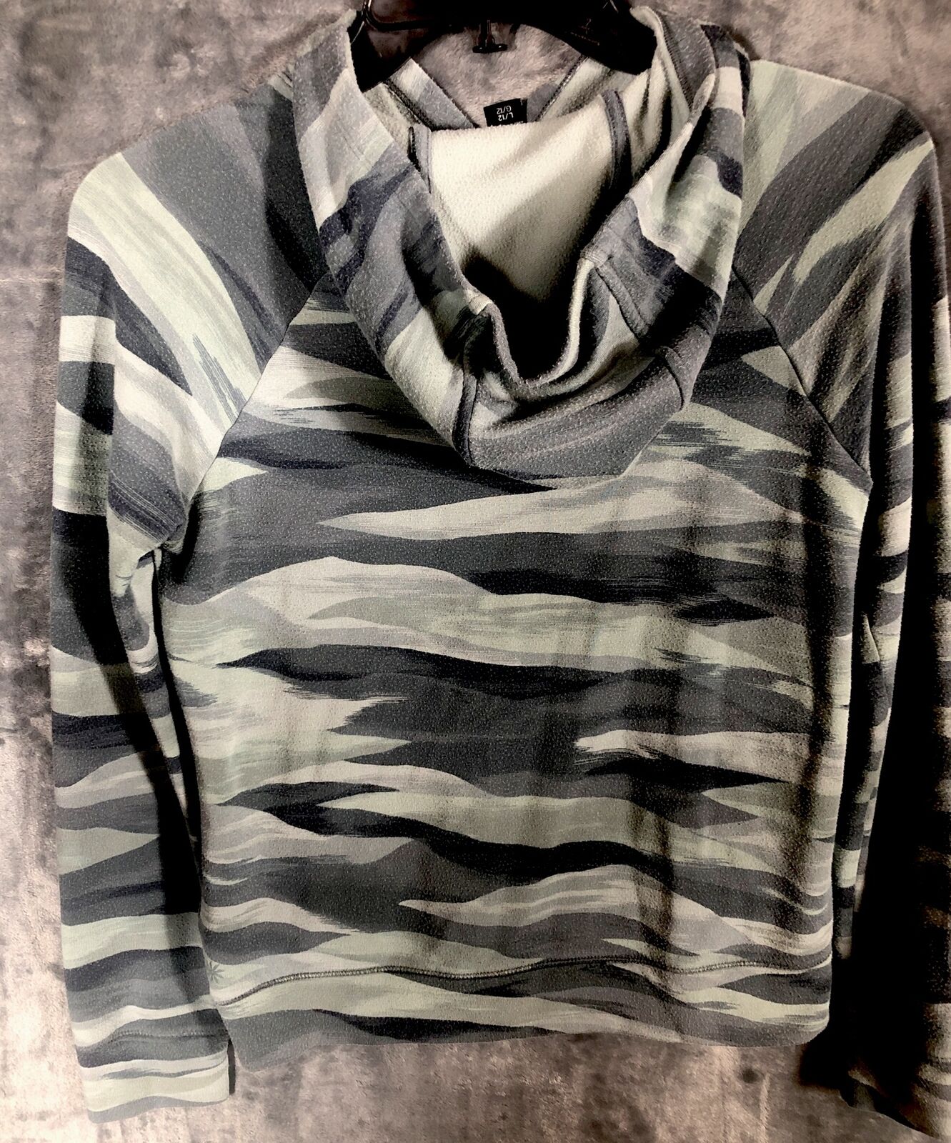 Athlete Girl Camo Hoodie Size 12 Large Shirt