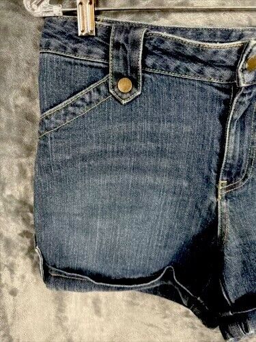 Woman's Denim Shorts Cuffed Adult Size 6 Cato Hot Pants