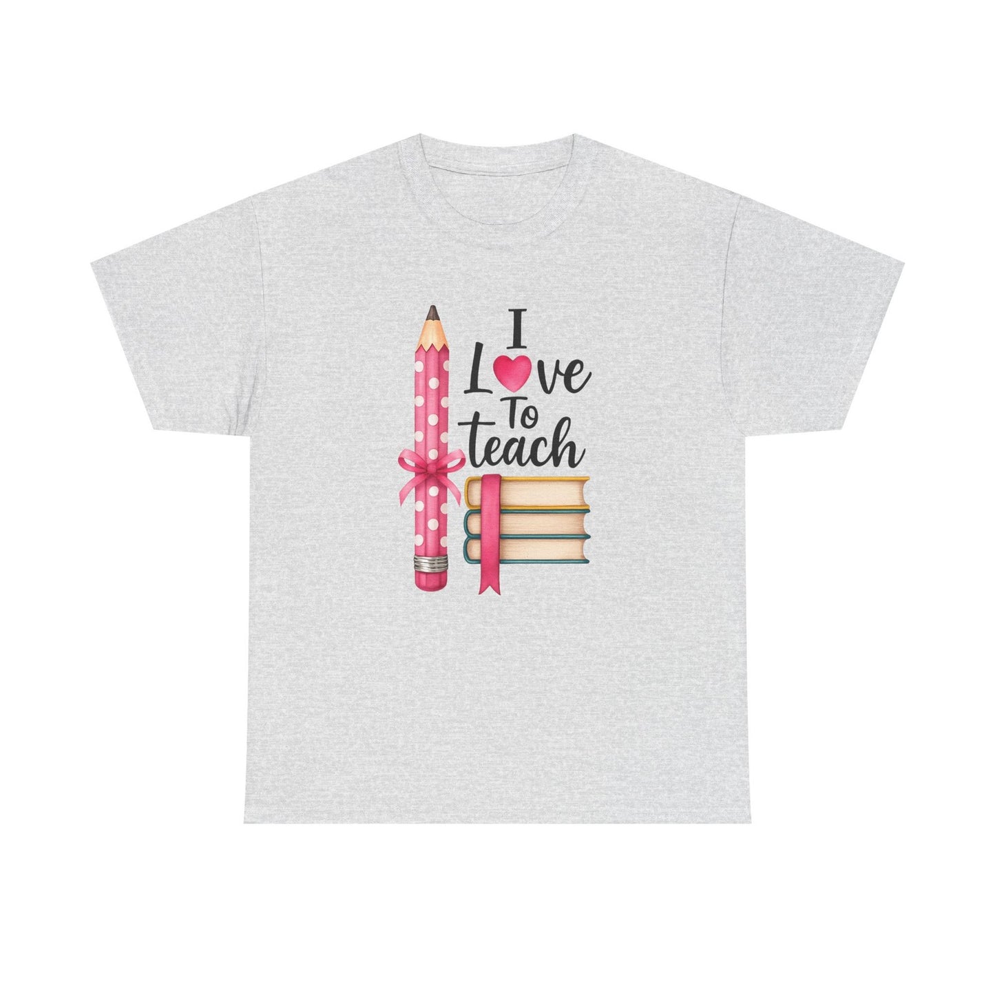 Womens T Shirt I Love to Teach Shirt Teacher Life Tee Inspirational School Top