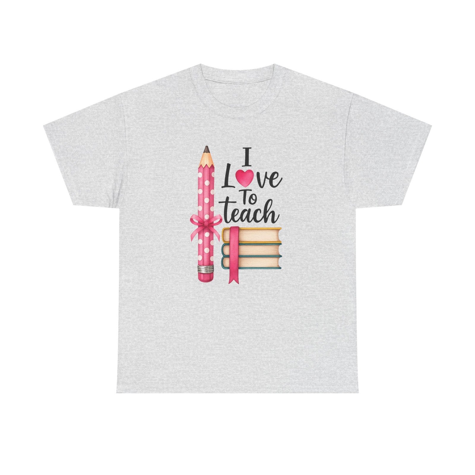 Womens T Shirt I Love to Teach Shirt Teacher Life Tee Inspirational School Top