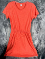 Old Navy Womens Small Coral Short Sleeve Elastic Waist Dress