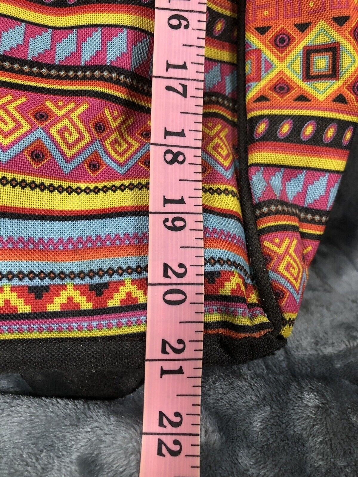 Dadamo Rolling Travel Bag With Aztec Print & Retractable Handle